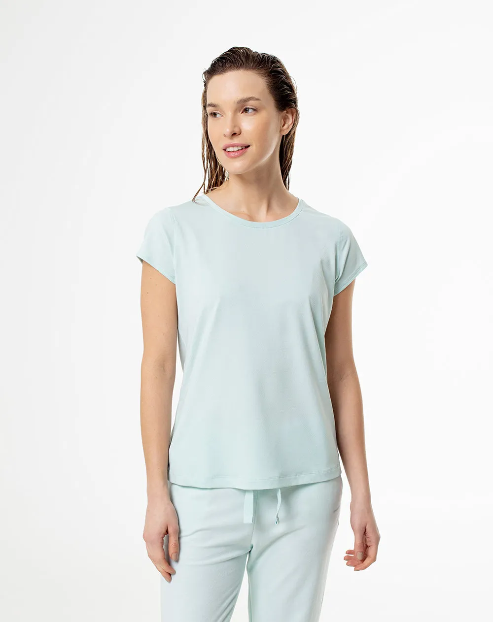 Camiseta deportiva mujer secado rápido azul sold by Gef product image thumbnail 3