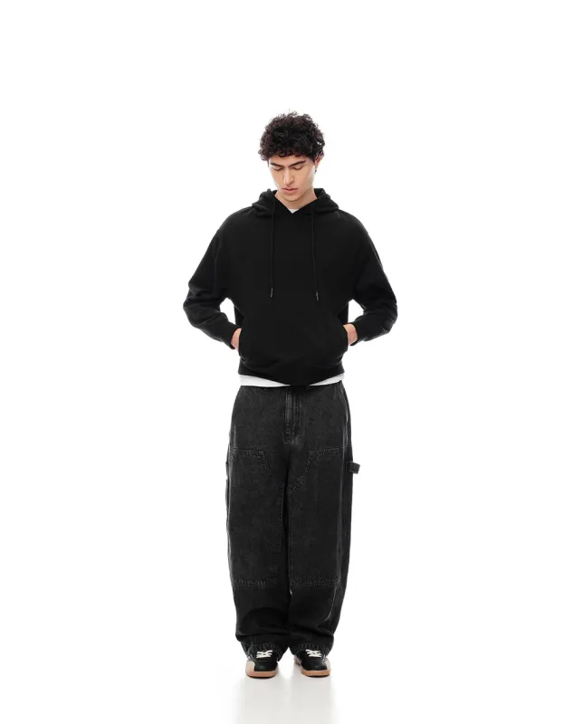 Jean cargo wide leg 100% algodón negro hombre sold by Gef