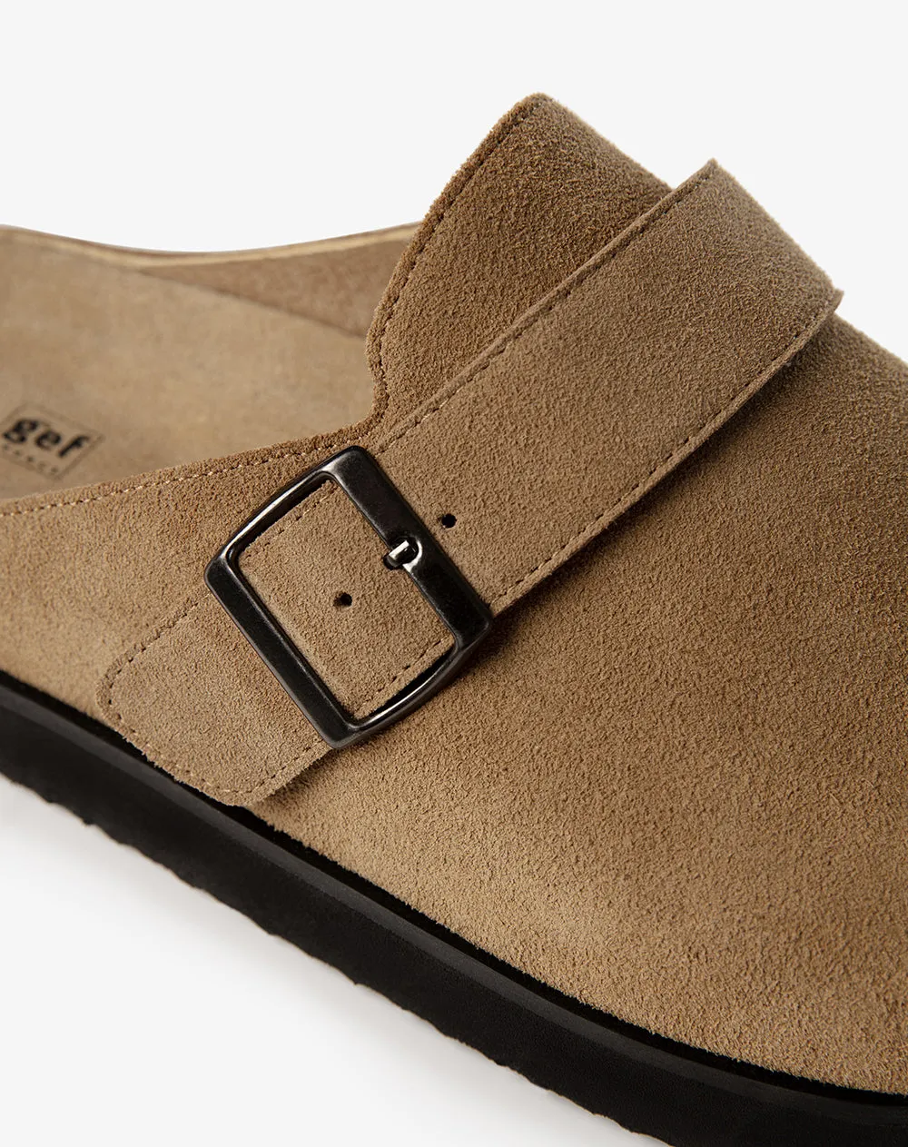 Zuecos tipo clog gamuzado café hombre sold by Gef product image thumbnail 5