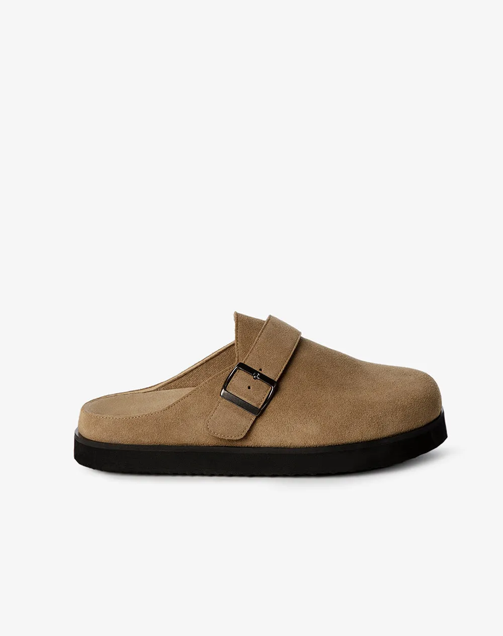 Zuecos tipo clog gamuzado café hombre sold by Gef product image thumbnail 3