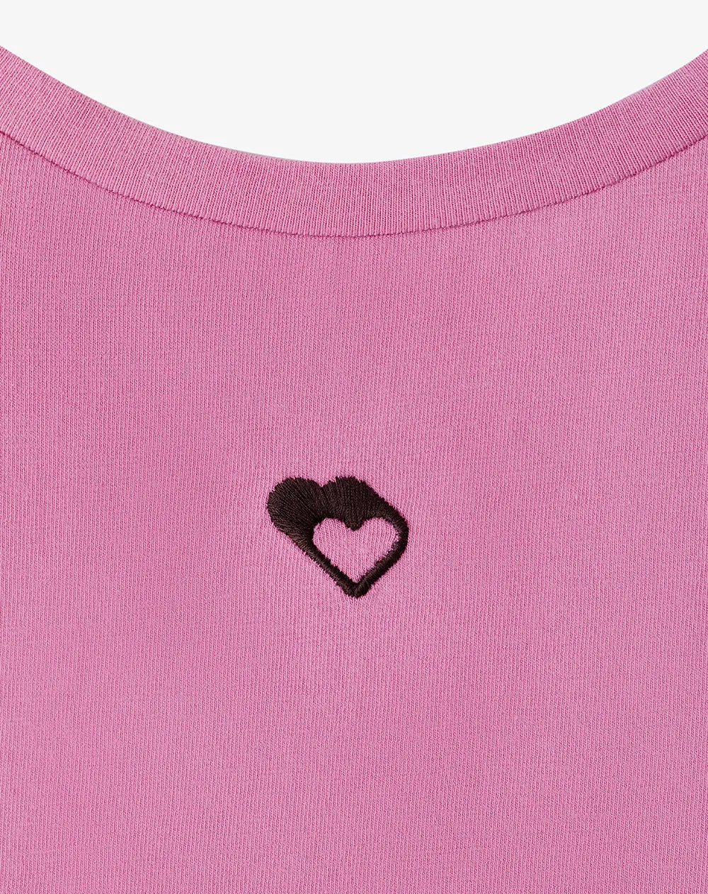 Camiseta crop slim algodón rosa estampada mujer sold by Gef product image thumbnail 3