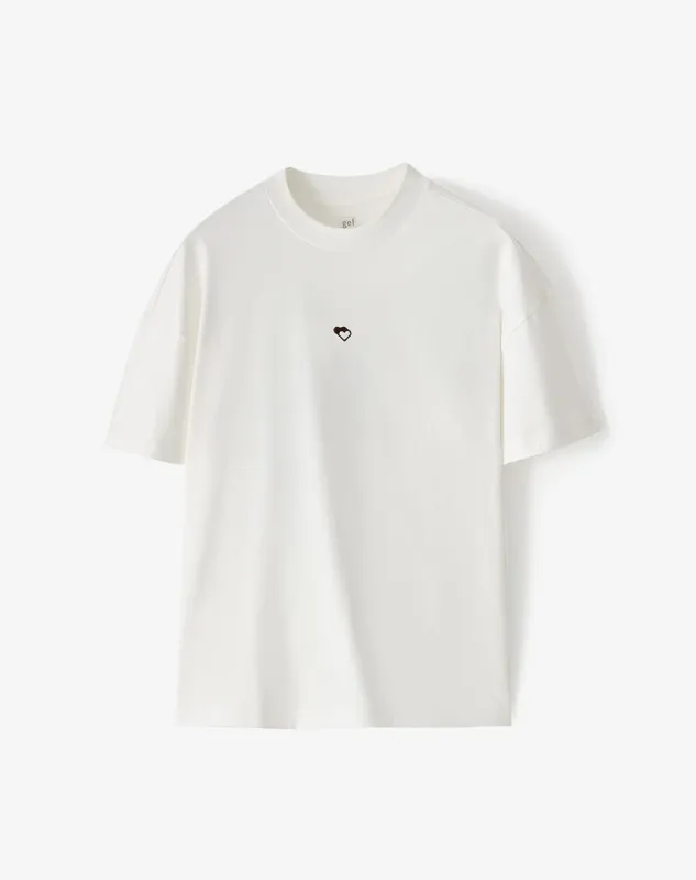 Camiseta regular algodón estampada vainilla unisex sold by Gef