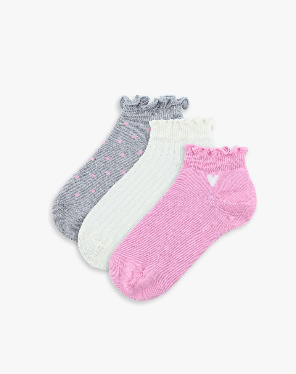 Medias niña tobillera pack x3 surtido sold by Gef