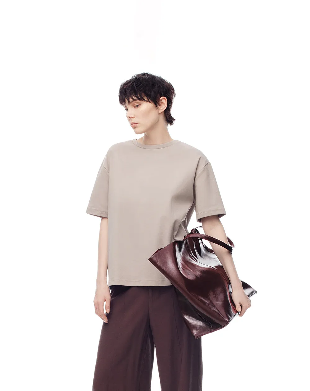 Maxi bolso tipo shopper café sold by Gef product image thumbnail 2