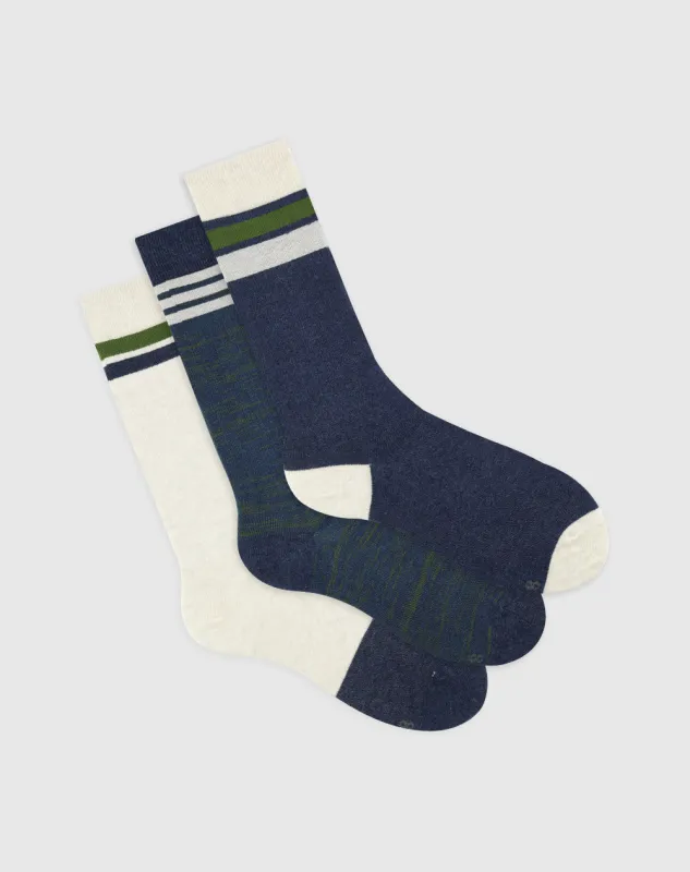 Medias para hombre largas algodón pack x3unds surtidas sold by Gef