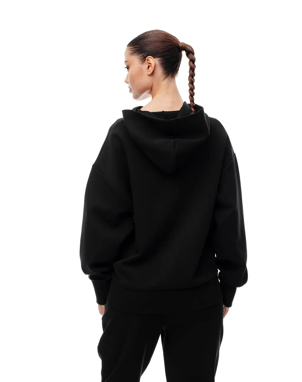 Buzo relax tipo hoddie negro mujer sold by Gef product image thumbnail 2