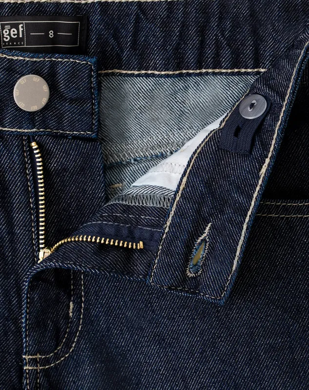 Bermuda denim regular índigo oscuro niño sold by Gef