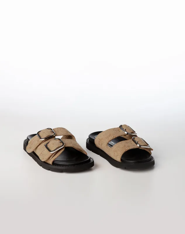 Sandalias beige hebillas niña sold by Gef