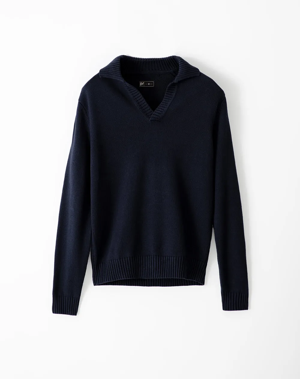 Buzo tipo polo regular tejido de punto azul hombre sold by Gef product image thumbnail 5