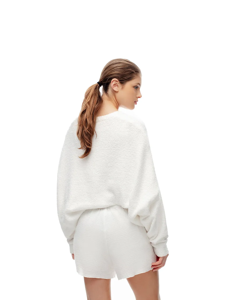 Short de pijama algodón blanco mujer sold by Gef product image thumbnail 2