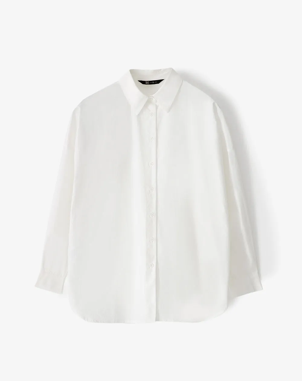 Camisa manga larga oversize algodón blanca mujer sold by Gef product image thumbnail 5