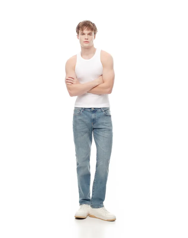 Jean straight índigo claro hombre sold by Gef