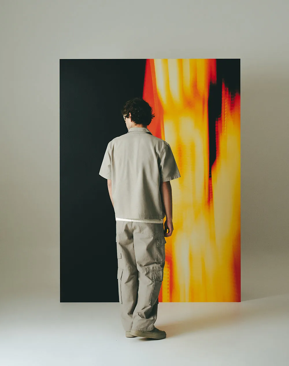 Camisa manga corta regular algodón caqui hombre sold by Gef product image thumbnail 2