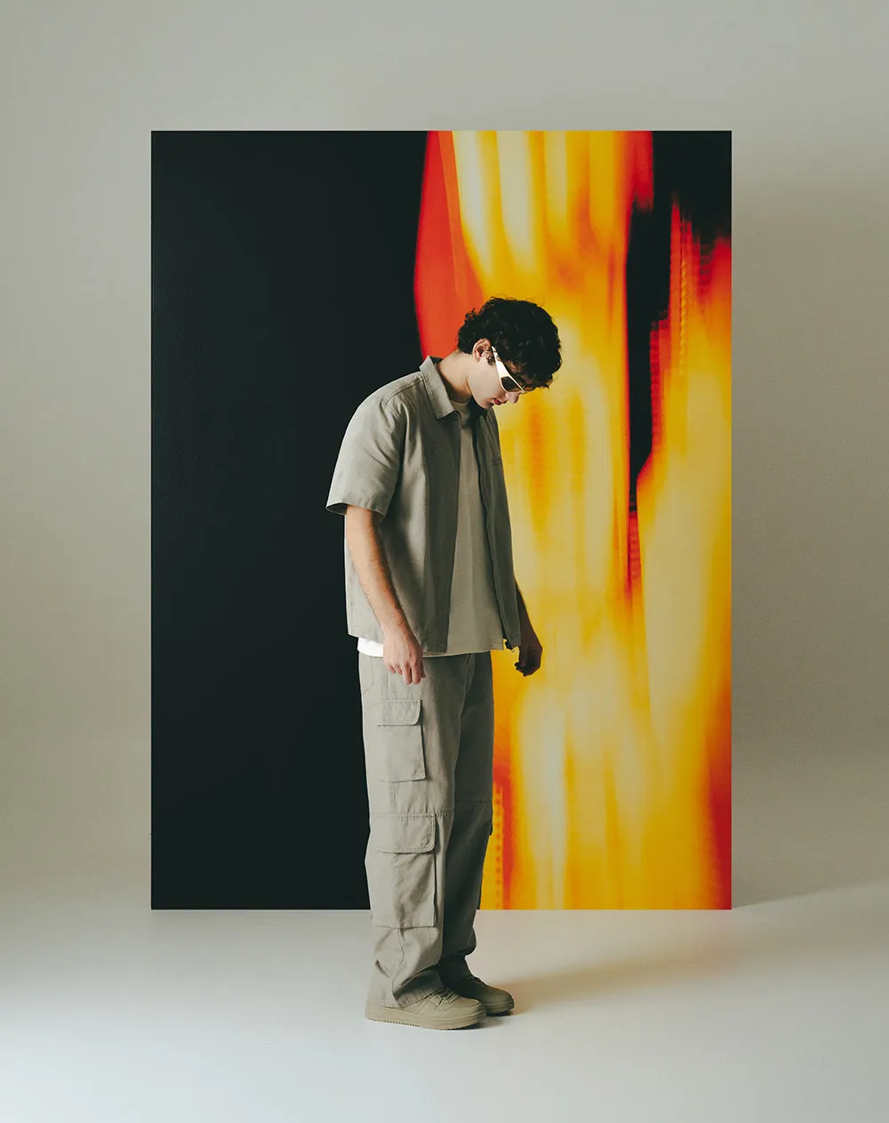 Camisa manga corta regular algodón caqui hombre sold by Gef product image thumbnail 5