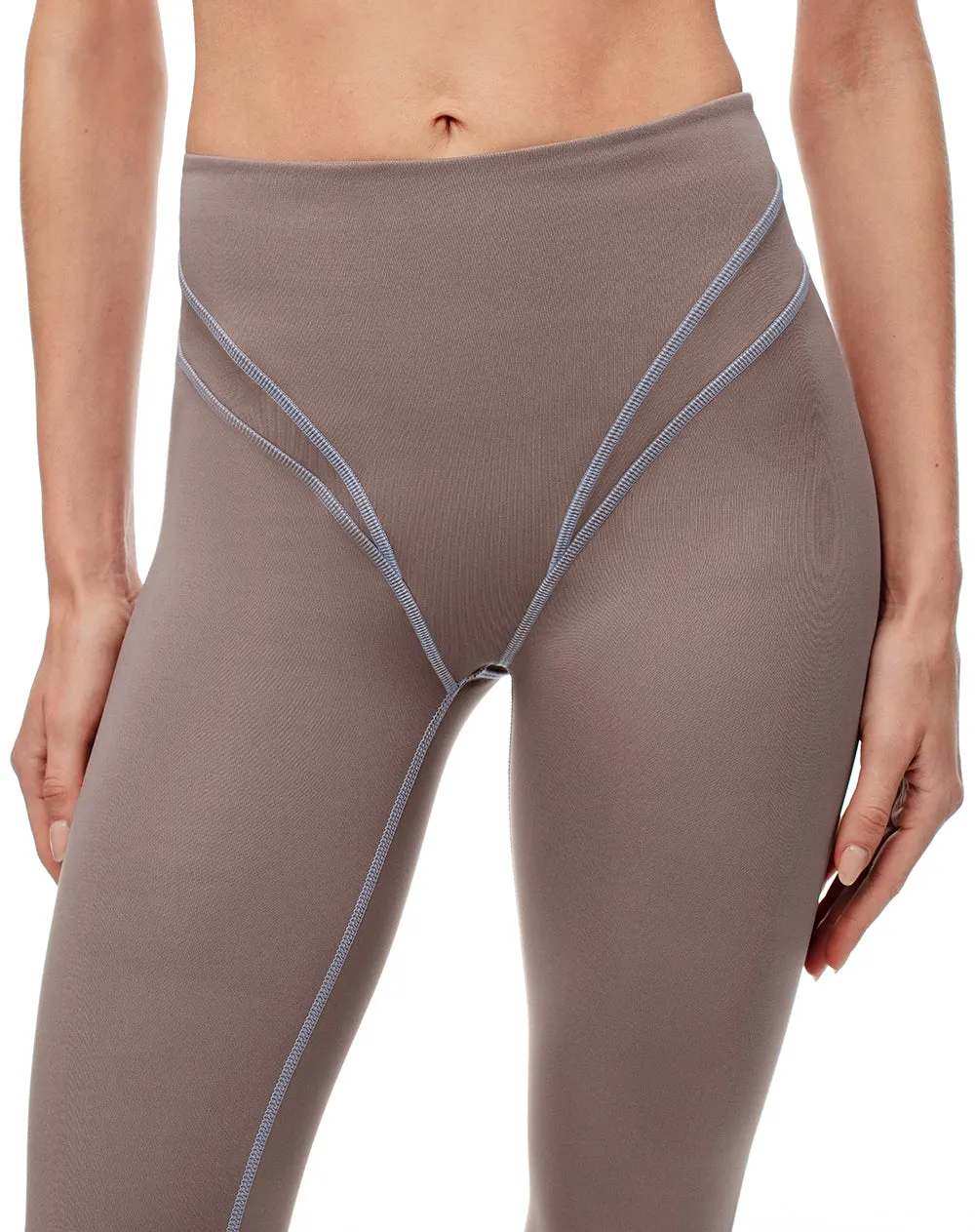legging deportivo control abdomen café mujer sold by Gef product image thumbnail 5