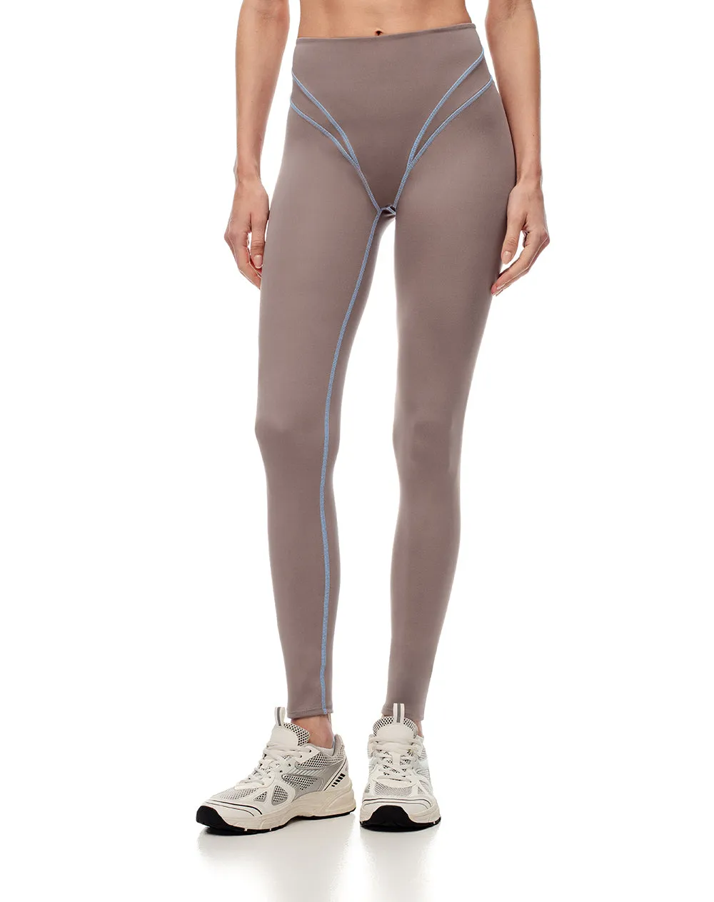 legging deportivo control abdomen café mujer sold by Gef product image thumbnail 3
