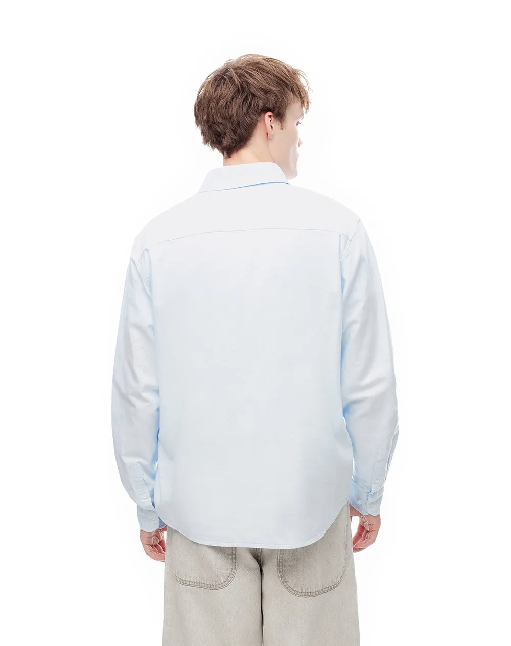 Camisa manga larga slim algodón azul hombre sold by Gef product image thumbnail 2