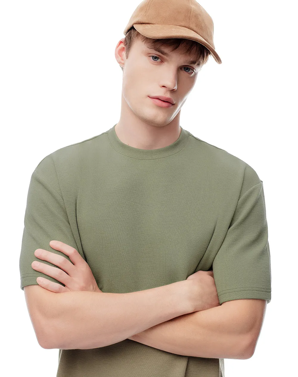 Camiseta regular verde hombre sold by Gef