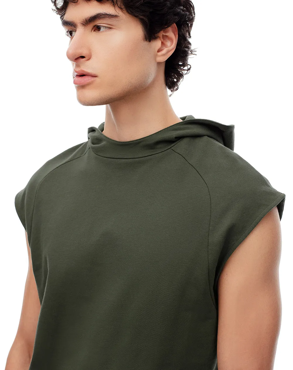Chaleco relax oversize algodón verde hombre sold by Gef product image thumbnail 4