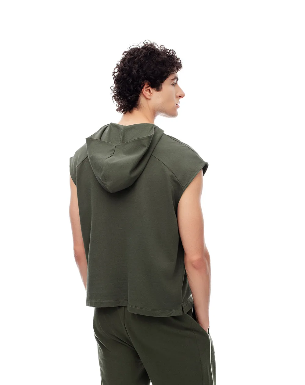 Chaleco relax oversize algodón verde hombre sold by Gef product image thumbnail 2