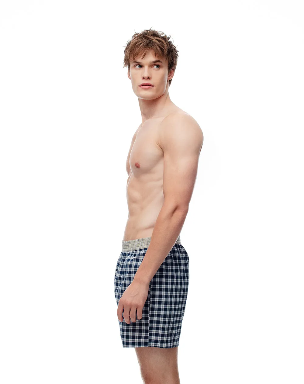 Bóxer largo elastico recubierto azul cuadros sold by Gef product image thumbnail 3