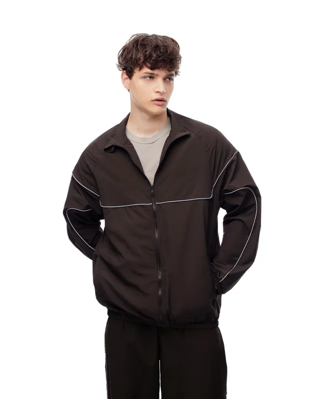 Chaqueta oversized fit sin capucha chocolate sold by Gef