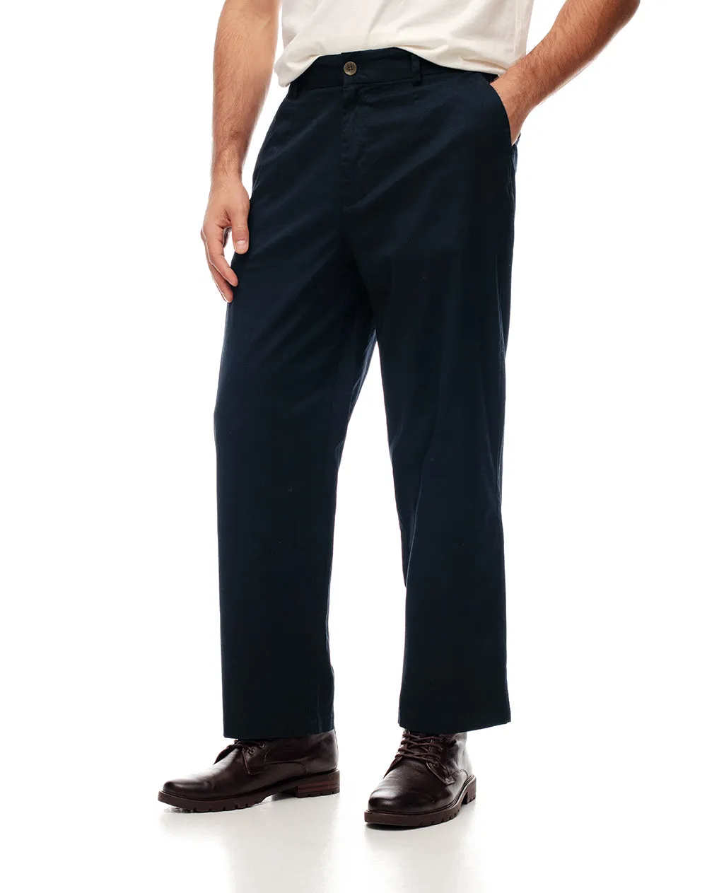 Pantalón chino regular algodón azul hombre sold by Gef product image thumbnail 4