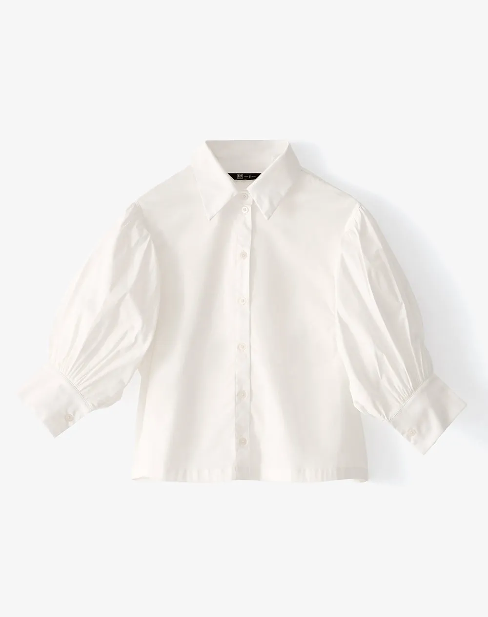 Camisa manga 3/4 oversize blanca mujer sold by Gef