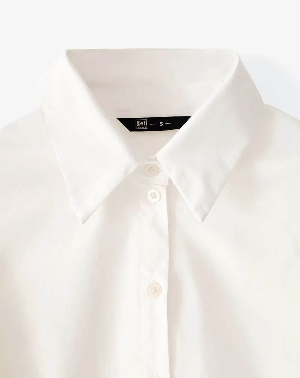 Camisa manga 3/4 oversize blanca mujer sold by Gef product image thumbnail 2