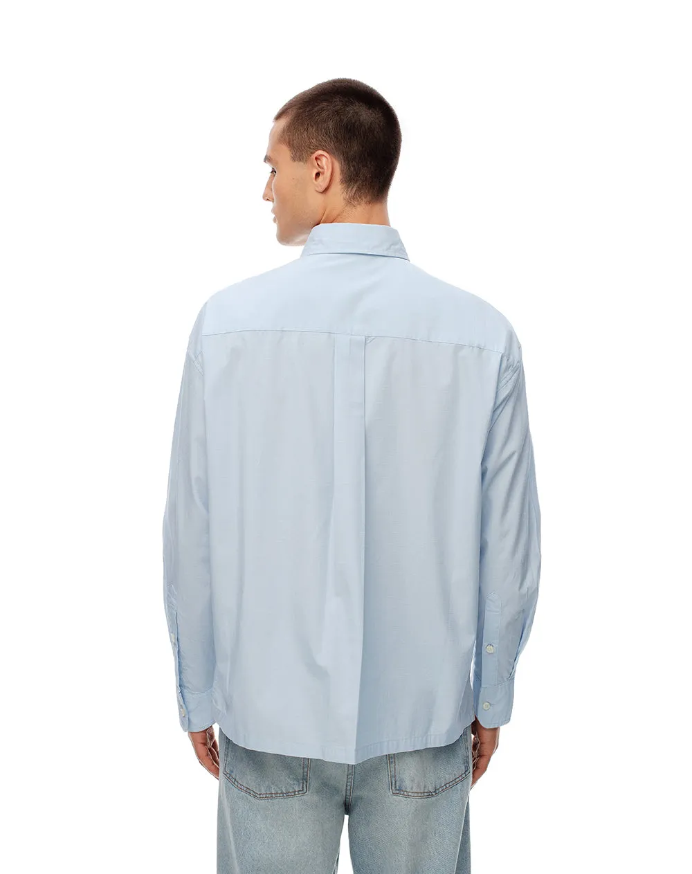 Camisa loose fit manga larga azul sold by Gef product image thumbnail 2