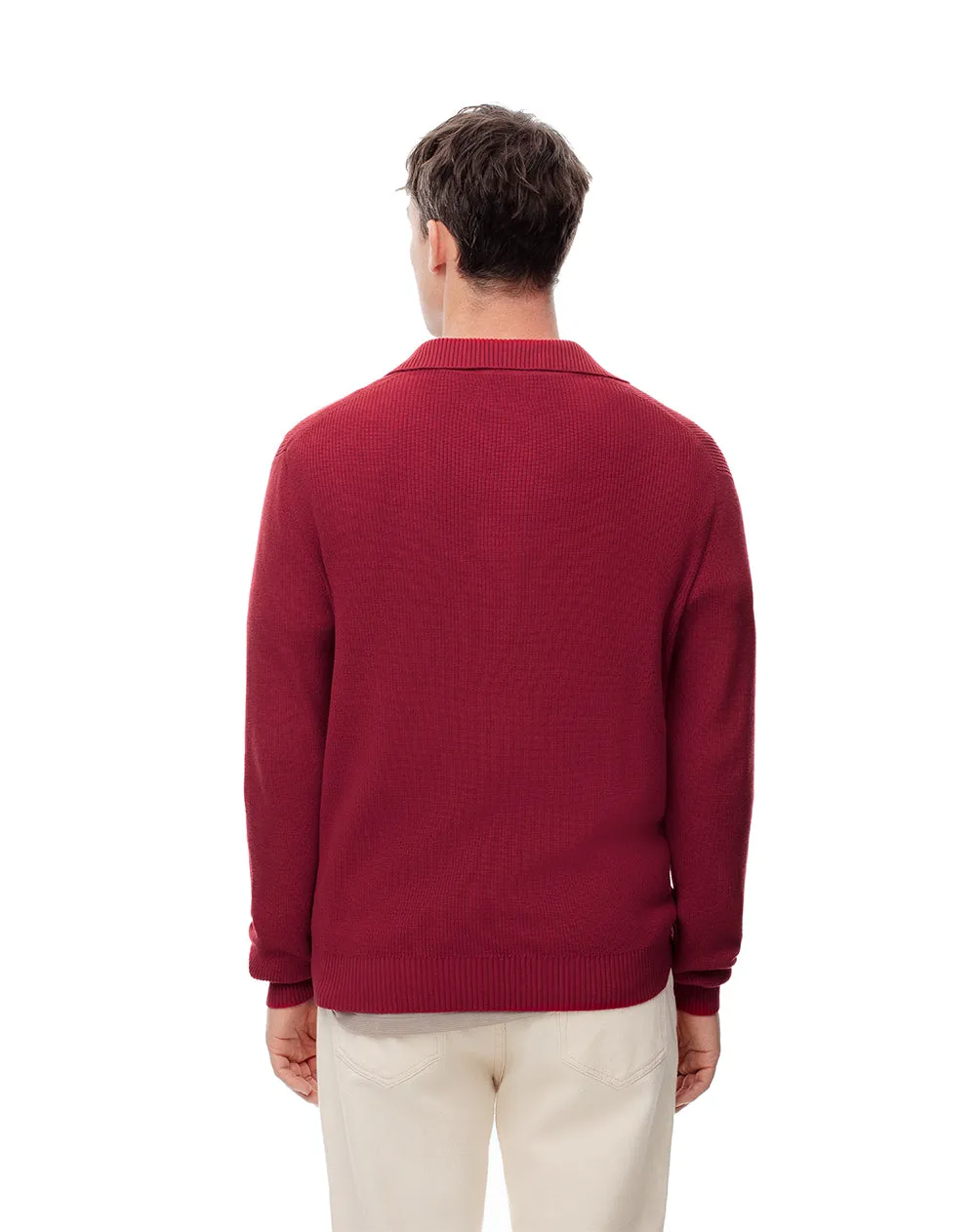 Buzo regular tejido de punto algodón rojo hombre sold by Gef product image thumbnail 2