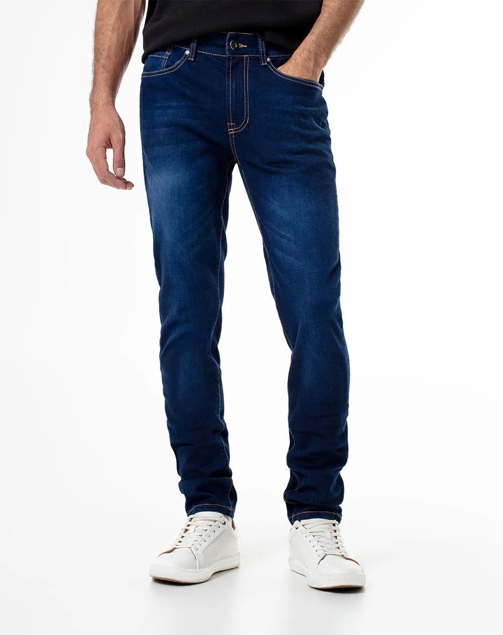 Jean skinny 66% algodón índigo oscuro hombre sold by Gef product image thumbnail 3