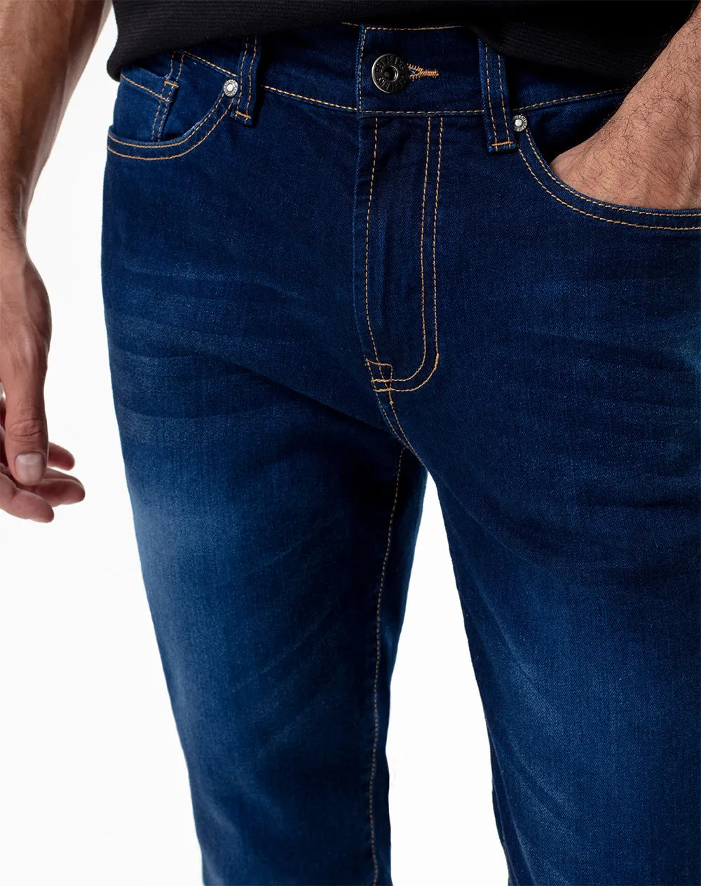 Jean skinny 66% algodón índigo oscuro hombre sold by Gef product image thumbnail 4