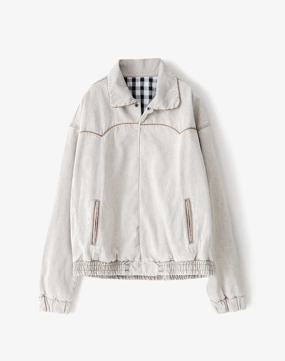 Chaqueta denim oversize gris hombre sold by Gef product image thumbnail 5