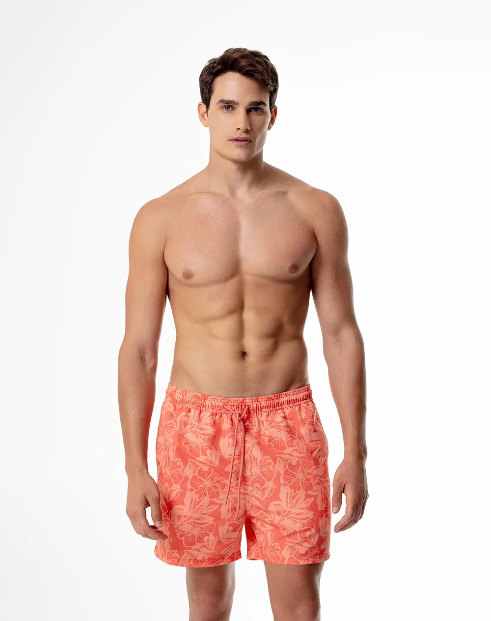 Pantaloneta de baño coral estampada hombre sold by Gef