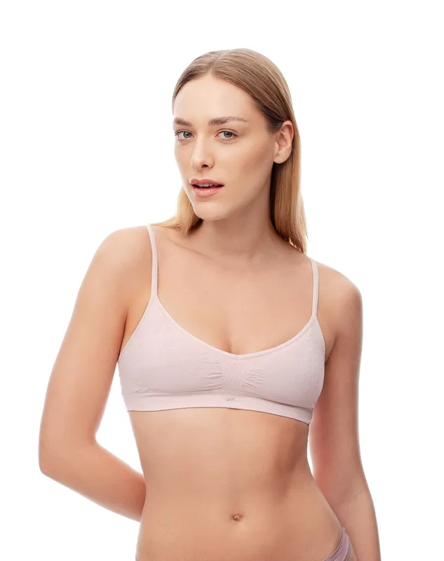 Top soporte medio seamless palo rosa sold by Gef