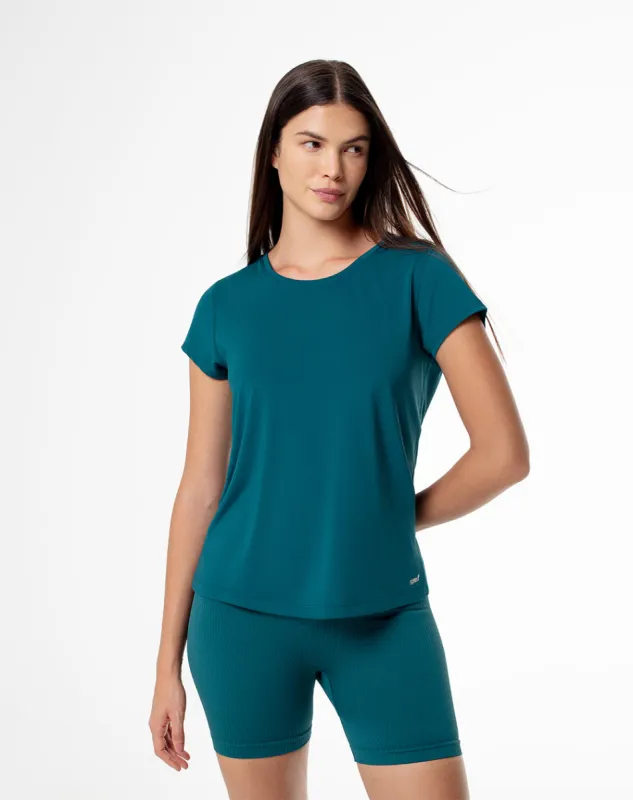 Camiseta deportiva mujer secado rápido verde sold by Gef