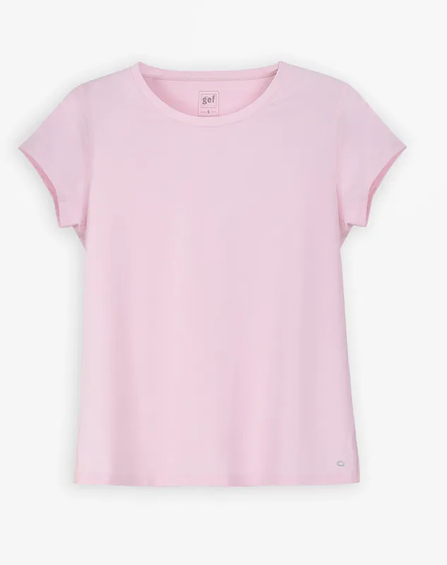 Camiseta deportiva secado rápido rosa mujer sold by Gef