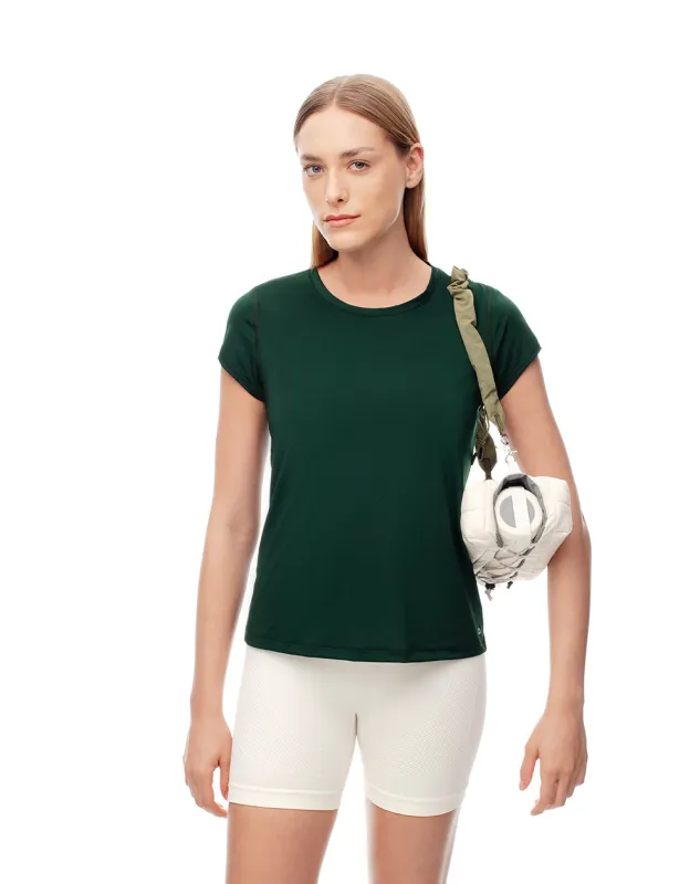 Camiseta deportiva secado rápido verde mujer sold by Gef