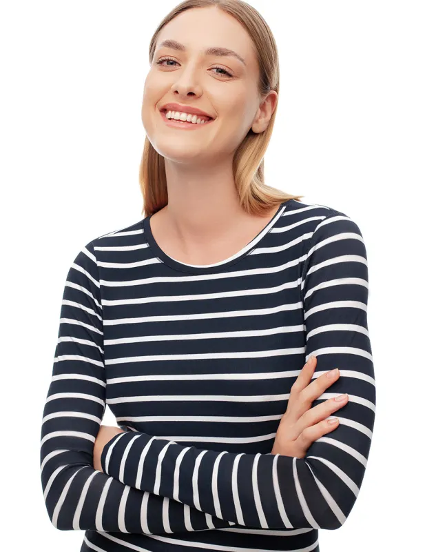 Camibuzo slim algodón rayas mujer sold by Gef