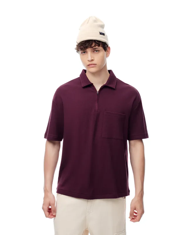 Polo regular algodón vinotinto hombre sold by Gef