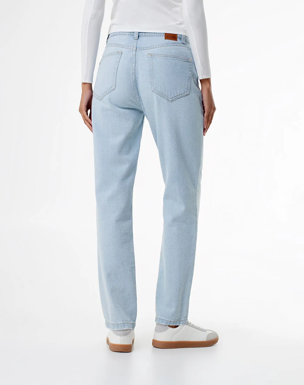 Jean recto tiro medio índigo claro mujer sold by Gef product image thumbnail 2