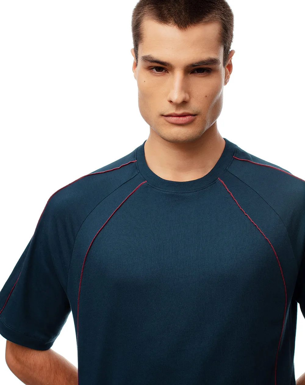 Camiseta relax algodón azul hombre sold by Gef product image thumbnail 3