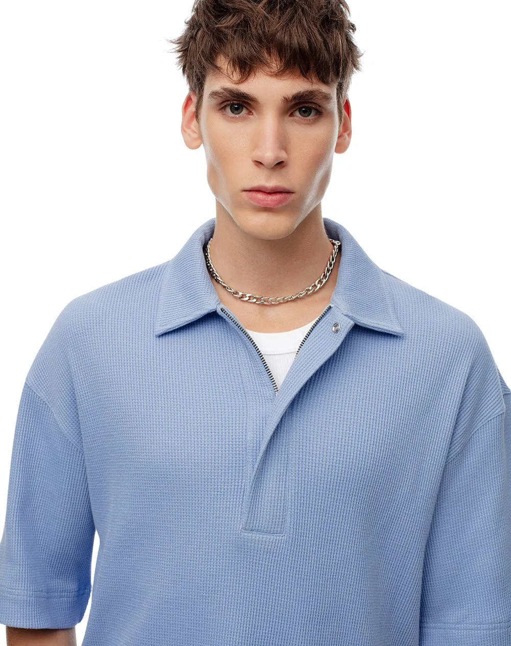 Polo oversize azul hombre sold by Gef product image thumbnail 3