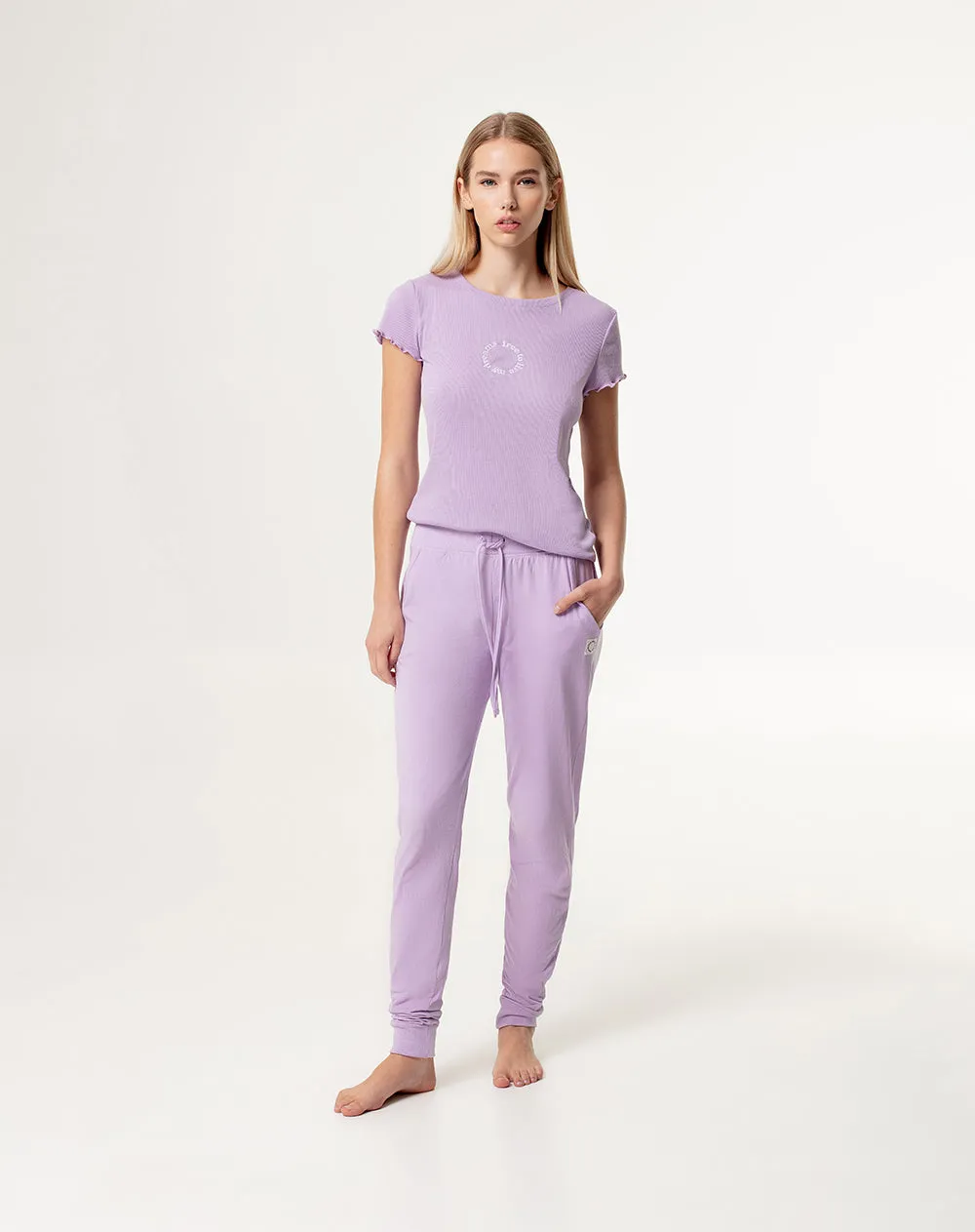 Pantalón Miwi slim fit tiro medio morado sold by Gef