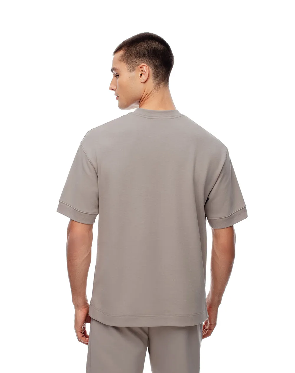 Camiseta oversized manga corta taupe hombre sold by Gef product image thumbnail 2