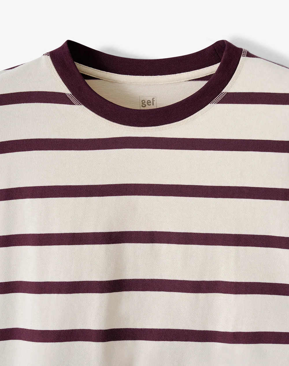 Camibuzo oversize vino tinto rayas hombre sold by Gef product image thumbnail 2