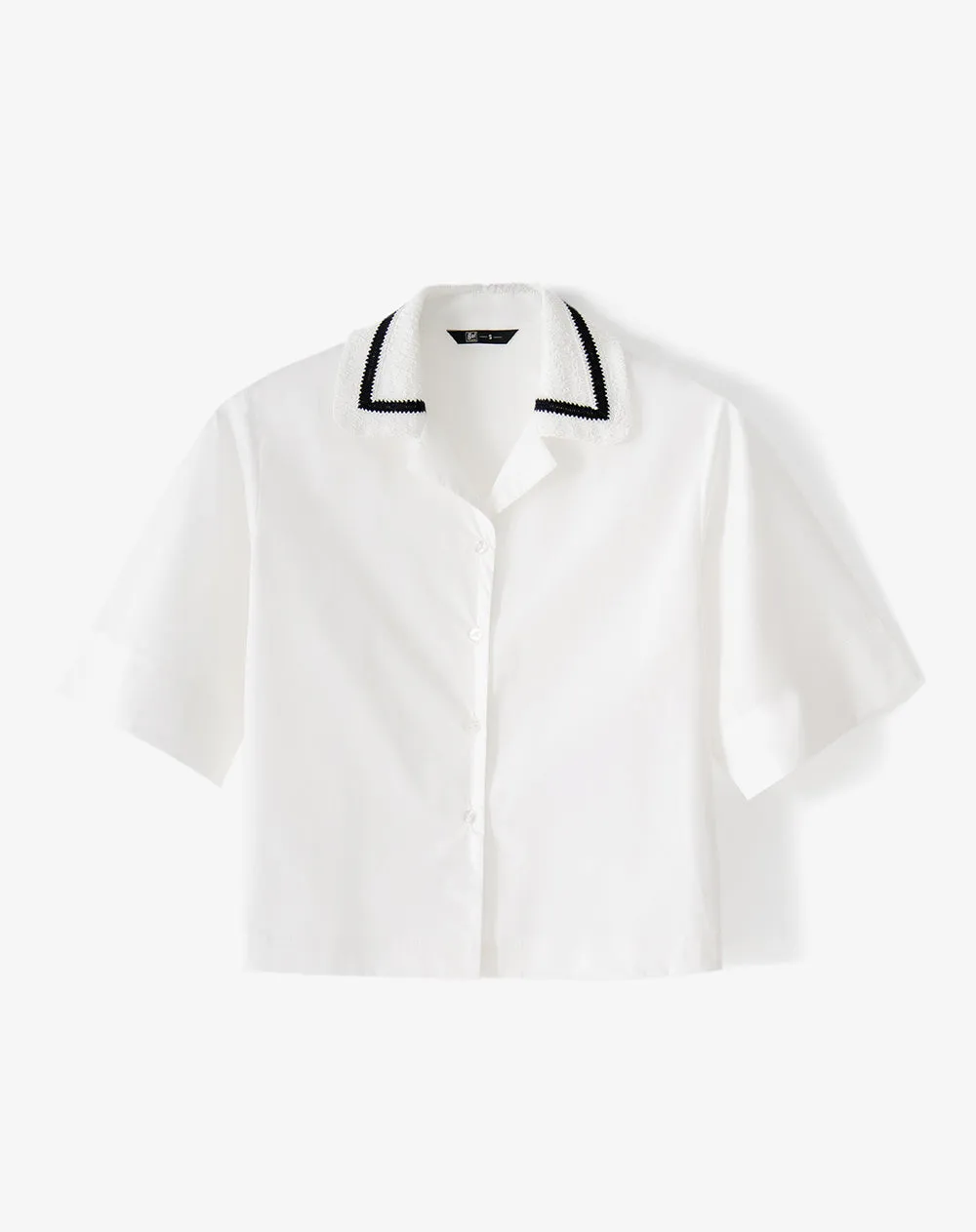 Camisa manga corta oversize blanca mujer sold by Gef