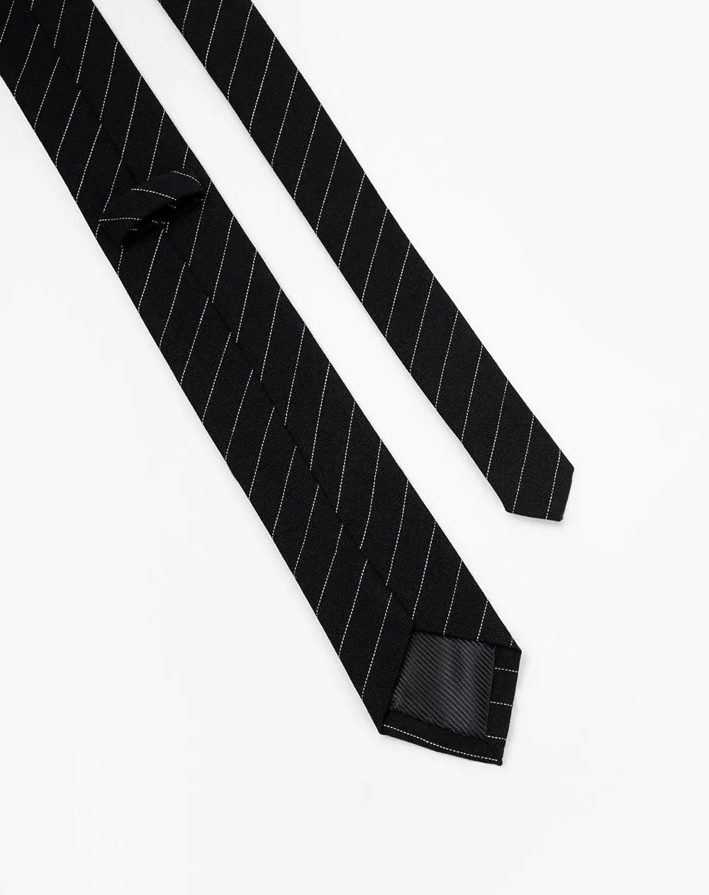 Corbata clásica negra rayas unisex sold by Gef product image thumbnail 3