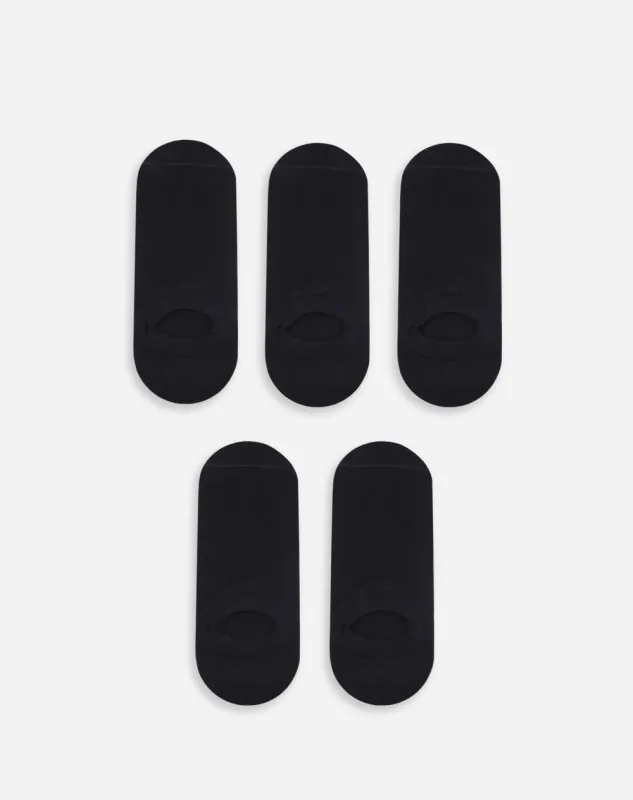 Medias hombre baletas pack x5 negras made by Gef
